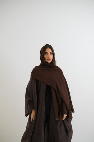 Dahlia in Dark Brown Organza
