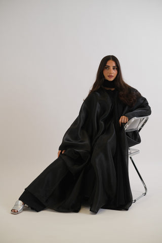 Dahlia in Black Organza