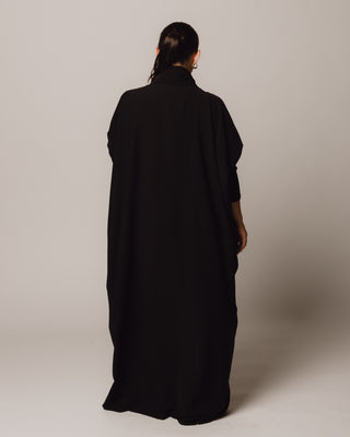 Buttoned Butterfly in Black