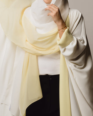Reversible Butterfly in Butter Yellow & White