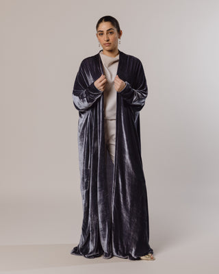 Tight Sleeve Velvet in Icy Blue