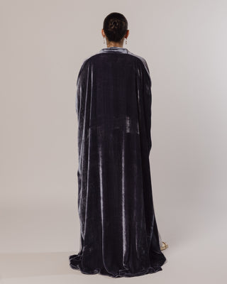 Tight Sleeve Velvet in Icy Blue