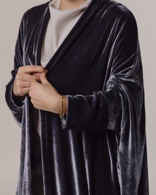 Tight Sleeve Velvet in Icy Blue